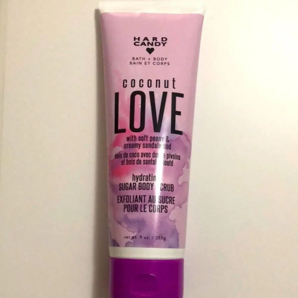 Sugar Scrub Hard Candy Coconut Love with peony & creamy sandalwood New